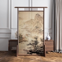 New Chinese screen partition Living room entrance Wooden office Simple modern bedroom Household occlusion