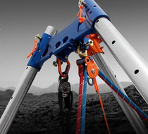 Kisky Rock Exotica Vortex Rope Team Fire and Rescue Tripod Full Set with Pointed Foot