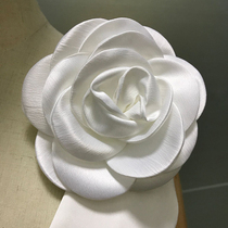 Handmade satin flower white wedding dress floral headdress accessories skirt corsage wedding performance photo styling