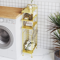 Nordic bathroom crevice storage rack toilet washing machine storage rack toilet toilet multi-storey floor basin rack