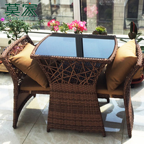 Mojia Balcony Small Table And Chairs Can Contain Leisure Tea Table One Table Two Chairs Net Red Vine Chair Three Sets Combination Tea Table