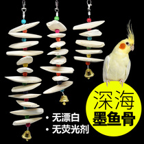 Cuttlefish bone Xuanfeng peony tiger skin parrot special calcium nibble snack tooth stick bird supplies bird toys