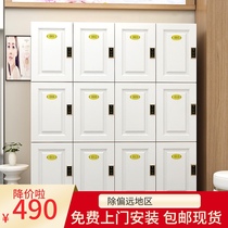 Changing cabinet Wooden staff cabinet Gym storage cabinet Barber hair salon changing wardrobe Beauty salon locker with lock