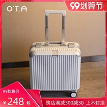 OTA luggage female small light 18 inch boarding password suitcase universal wheel small trolley box male 20