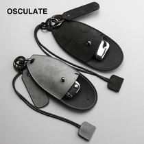 ALCANTARA car key bag men apply to BMW Mercedes Toyota Audi Leather Protective Sleeve Universal