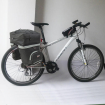 Bicycle package 55L three-in-one camel mountain bike rear shelf bag large capacity long-distance riding rear seat tail bag
