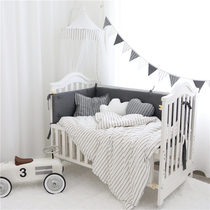 Love to original INS minimalist water washing cotton baby bedding newborn bedding mosquito net bed quilt single item