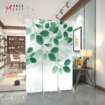 Screen folding mobile push-pull modern minimalist living room office bedroom simple double-sided baffle partition wall customization