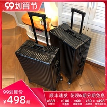 Roaming all-aluminium suitcase male 26 aluminum-magnesium alloy trolley female 28 inch travel box 200000 to the wheel 24