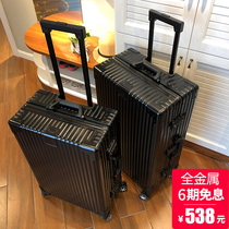 Roaming all aluminum alloy luggage case men 26 aluminum magnesium alloy luggage case women 28 inch travel case 200000 wheel 24