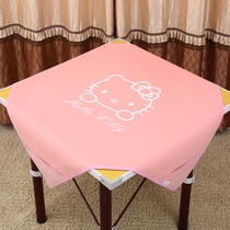Mahjong table cloth pad thickened noise-proof belt pocket non-slip table table cloth mahjong blanket thick mahjong cushion hand rub New
