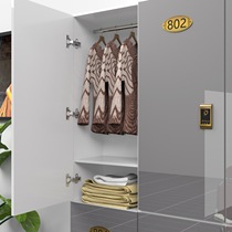 Gentleman gray locker barbershop locker gym yoga studio hairdressing locker staff wooden locker