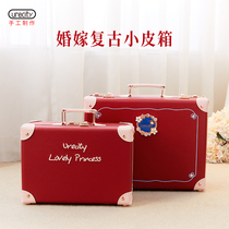 Wedding box dowry box red suitcase portable pressure box bride dowry gift box wedding box official box