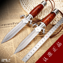 Damascus short knife m390 hand meat knife Russian outdoor Special Forces knife special combat retired