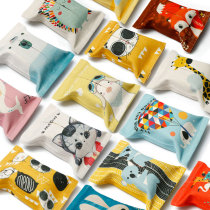 Cartoon cotton and linen cloth art tissue box medium and small size cute napkin set creative living room restaurant car paper box
