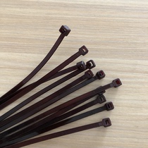 Brown cable tie Self-locking brown nylon cable tie self-adhesive holder