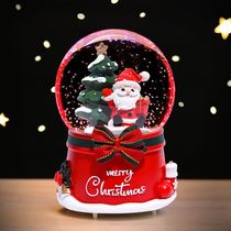 Christmas gift girl children kindergarten boy automatic snow snow Music Music Music Box crystal ball set arrangement