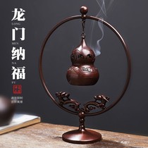 Pure copper incense burner back home indoor aromatherapy ball hanging aroma ball sandalwood stove pan incense stove tea ceremony creative ornaments