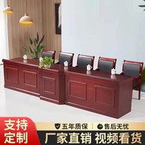 Meeting room Chair Desk Chair Bench Training Wooden Leather Paint Conference Table And Chairs Speaker Bench Strip Table and chairs Composition