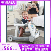 Baby school walkway baby learn walking child anti-flip-type leg girl 1 bassist trolley multifunction toy