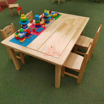 Children building blocks Table Multi-functional sandpool Sharpan Games Desk drawing table and chairs Early teaching Manual Clay Toy Building Blocks Table