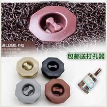Car foot pad fixing artifact simple nail foot pad fixing clip for car car fixing foot pad buckle