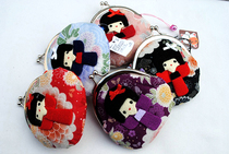 Japanese hospitality house day style and style and clothing and kimono girls cartoon zero wallet lady coin bag key bag red bag