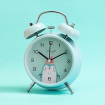 Small alarm clock students use clock mute bedside home clock desktop cartoon children Boy bedroom get up artifact