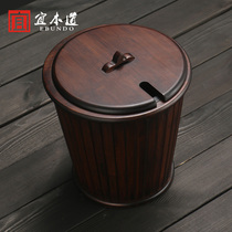 Bamboo filter tea bucket water storage bucket tea filter bucket tea residue bucket living room household small garbage tea ceremony tea set accessories