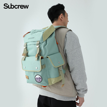 Subcrew Li Canson with Tidal Card Large Capacity Double Shoulder Bag Men Travel Outdoor Backpack Students Sports School Bags