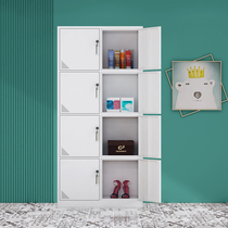 Thickened 8-door employee locker send storage cabinet tin cabinet bathroom shoe cabinet change wardrobe