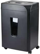 Shredder S338 2 × 10mm 8 sheets of paper 17L Single entrance shredder 10 min Black