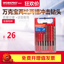 Wan Kebao W124025N impact drill bit electric hammer drill bit two pit two groove wall cement concrete construction drill