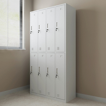 Eight-door locker iron locker stocker staff locker with lock cabinet gym bathroom locker