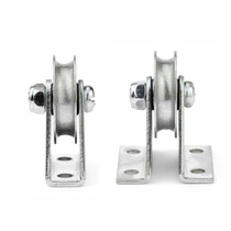 Y bracket pulley 6mm wire rope pulley crown block rolling pulley cross-wire hanging wheel guide wheel groove U wheel