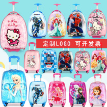 Childrens trolley case men and women cartoon suitcase children custom suitcase 1618 inch student universal wheel towing box