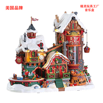 American LEMAX elf toy factory music box resin girl girlfriend couple children's birthday new year gift