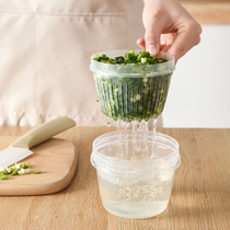 Sheli green onion preservation box ginger garlic refrigerator special fruit storage box kitchen drain box household food box