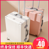 Solid and durable luggage female ins Net Red New 24 inch trolley box universal wheel 26 password suitcase 2021