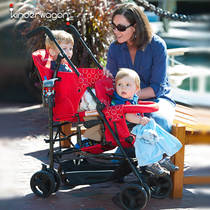 American Kinderwagon twin baby trolley Dragon and Phoenix baby baby can sit in front and back double umbrella car