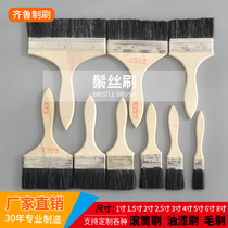 Paint brush boat brush dust brush brush engineering cleaning brush black bristle paint brush 1 to 8 inches