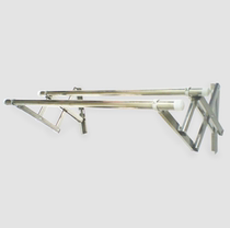 Thickened stainless steel balcony telescopic drying rack Wall clothes drying quilt can be packaged and installed