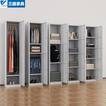 Tin cabinet single door employee locker multi-function locker iron cabinet finishing storage cabinet shoe cabinet locker