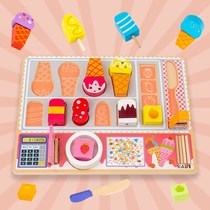 Childrens fruit cut to see the house kitchen toy set educational boy girl vegetable Chile Wood