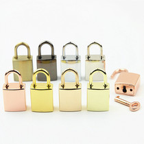 Luggage handbag Five gold accessories Accessories Lock Trim Glossy padlock Small square lock light body lock with key True lock head