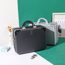 Korean version of retro 14 inch portable cosmetic bag 16 inch portable suitcase with password lock small portable chassis female
