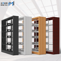 School Library Childrens iron bookshelf single double-sided book rack Landing home bookcase student iron bookshelf steel