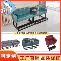 Billiards table and chair billiards sofa billiards chair ball-watching chair billiard room chair leather table solid wood custom-made one