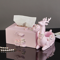 Modern minimalist home living room multi-function storage box tissue box Nordic ins style home drawing box decorations