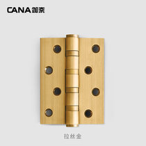 Gaiai 4 inch flat open primary-secondary hinge indoor toilet stainless steel solid wood door bearing thickened bearing hinge